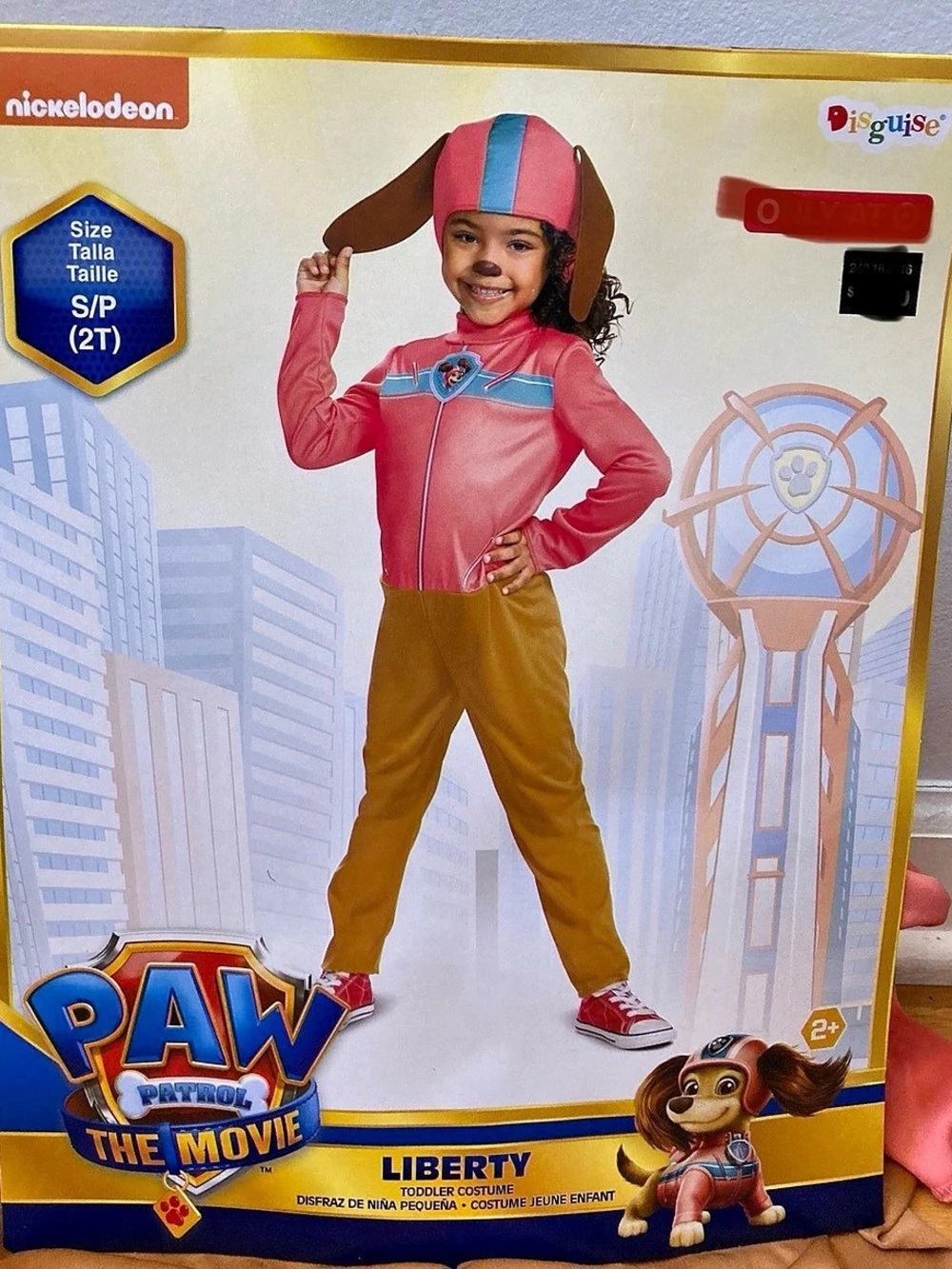 Disguise PAW Patrol The Movie Liberty Toddler Costume Pink & Brown Girls 2T